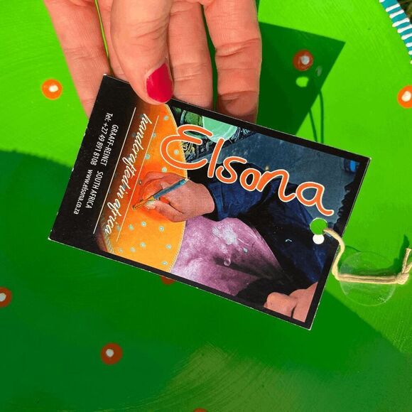 Set of 4 Elsona Handcrafted Wooden Bowls – Made in South Africa – Colorful Boho - Picture 5 of 8